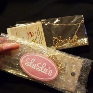 Lulus Necklace Gold Tone Gemini Pisces Horoscope
